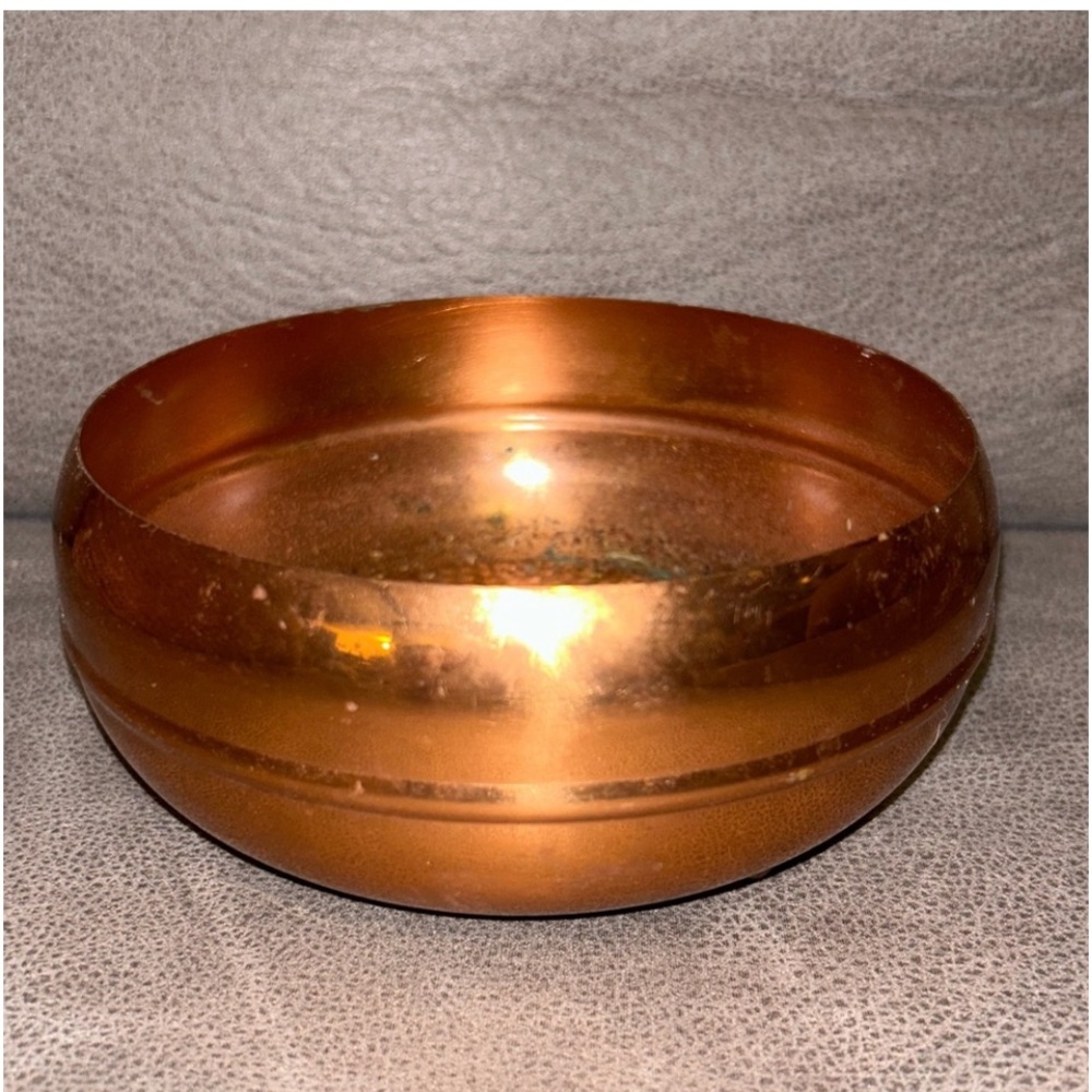 Vintage Coppercraft Guild low profile planter Guild 70s boho decor copper